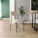 Ver imagem 3 de Kit 2 Cadeiras para Sala de Jantar e Cozinha Melissa em Aço