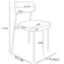 Ver imagem 5 de Kit 2 Cadeiras para Sala de Jantar e Cozinha Melissa em Aço