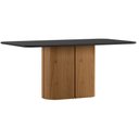 Ver imagem 1 de Mesa de Jantar Serena 180x90 cm com Vidro Ype Preto - New Ceval