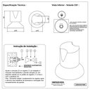 Ver imagem 5 de Acabamento de Registro Rose Gold Pressão e Gaveta Padrão Deca 16 Estrias 3/4 de Volta