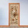Adesivo de Porta - Leão Relevo 3d - 2