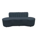 Ver imagem 4 de Sofá 3 Lugares Orgânico Curvo Madrid 180cm Bouclé Cinza