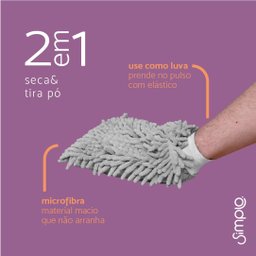 Luva de microfibra multiuso - Simplo - 2