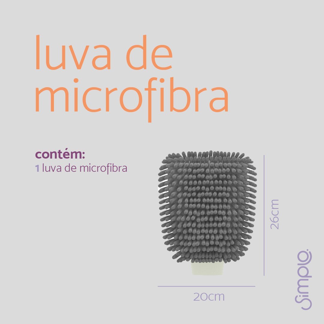 Luva de microfibra multiuso - Simplo - 4