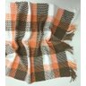 Manta de Crochê Xadrez Tons Terrosos - 3