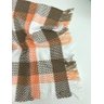 Manta de Crochê Xadrez Tons Terrosos - 4