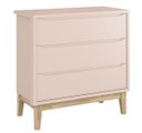 Ver imagem 4 de Jogo de Quarto para Bebê Completo 2 Portas Classic New Rosa Fosco com Natural - Reller