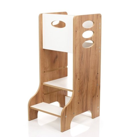 Torre de Aprendizagem Banquinho Montessori Torre Cozinha