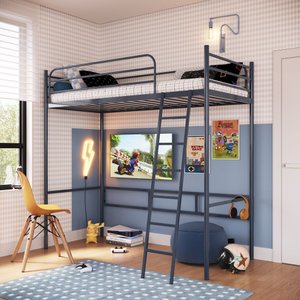 Beliche Suspenso de Ferro Solteiro - Nick:cinza Escuro