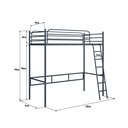 Ver imagem 5 de Beliche Suspenso de Ferro Solteiro - Nick:cinza Escuro