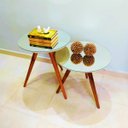 Ver imagem 3 de Mesa Lateral Espelhada Laqueada - 60 cm Altura