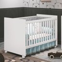 Ver imagem 2 de Berço Americano Tico Branco Fosco com Colchão D18 - Reller Móveis