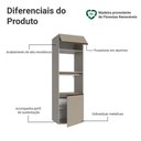Ver imagem 4 de Torre Quente 60cm 2 Portas 2 Nichos Suspenso Nice Madesa