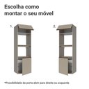 Ver imagem 7 de Torre Quente 60cm 2 Portas 2 Nichos Suspenso Nice Madesa