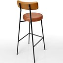 Ver imagem 7 de Kit 02 Banquetas Alta Cozinha Sala Jantar Milão L02 Couríssimo Whisky Couríssimo Camel - Lyam Decor