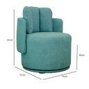 Ver imagem 3 de Kit 2 Poltronas Meca com Pés de Base Giratória Movellu Home