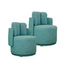 Ver imagem 1 de Kit 2 Poltronas Meca com Pés de Base Giratória Movellu Home