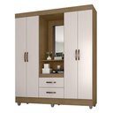 Ver imagem 1 de Guarda Roupa Casal Capela Lite Nature Off White - Móveis Leão