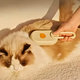 Escova a Vapor para Pets 3 em 1 - Beje com Laranja - 2