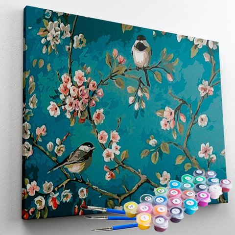 Kit Pintura Terapêutica - Pássaros e Flores