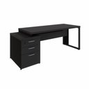 Ver imagem 5 de Mesa Diretor Escritório 1,50m a 1,72m 3 Gavetas Pé Metal F5