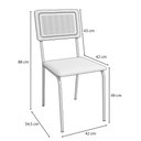 Ver imagem 5 de Conjunto Mesa de Jantar Kappesberg com 6 Cadeiras Brisa Niquel