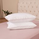 Ver imagem 2 de Kit 2 Fronhas Linea 50cm X 70cm Micropercal 200 Fios - Rose - 100% Poliéster