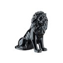 Ver imagem 1 de Escultura Estátua Decorativa Leão Sentado 60 Cm:preto Brilho