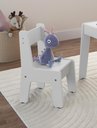 Ver imagem 4 de Conjunto Mesa Infantil com 2 Cadeiras Mdf Diana Branco Brilho Ofertamo