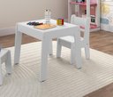 Ver imagem 3 de Conjunto Mesa Infantil com 2 Cadeiras Mdf Diana Branco Brilho Ofertamo