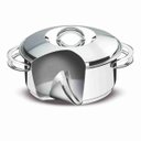 Ver imagem 2 de Caçarola Rasa em Aço Inox Fundo Triplo Com Tampa Tramontina Solar 24 cm 4,70 Litros 62503/241