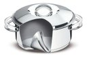 Ver imagem 3 de Caçarola Funda em Aço Inox Fundo Triplo Com Tampa Tramontina Solar 20 cm 3,60 Litros 62504/201