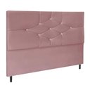 Ver imagem 1 de Cabeceira Cama Box Casal 90 Cm Virgínia Suede Rosê