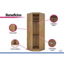 Ver imagem 5 de Guarda Roupa Modulado Closet 1P Esp Rizon N. Horizonte Cinam