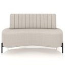 Ver imagem 3 de Sofá Chaise 2 Lugares Sala Living 160cm Pés Industrial Cayman K01 Bouclê Bege Lyam Decor