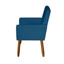 Ver imagem 4 de Poltrona Decorativa Mel Suede Azul Marinho Sky Mobile