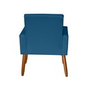 Ver imagem 3 de Poltrona Decorativa Mel Suede Azul Marinho Sky Mobile