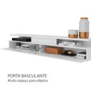 Ver imagem 3 de Rack Suspenso Branco 181cm com Prateleira para TV até 80 Polegadas (sem Painel)
