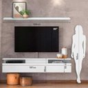 Ver imagem 6 de Rack Suspenso Branco 181cm com Prateleira para TV até 80 Polegadas (sem Painel)