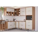 Ver imagem 1 de Cozinha Modulada Mgm Eloise 7 Peças (3aéreos+3balcões+1paneleiro) Cz029 Freijo/off White-mgm