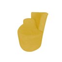 Ver imagem 3 de Kit Namoradeira + Poltrona Yara Orgânica Couro Amarelo