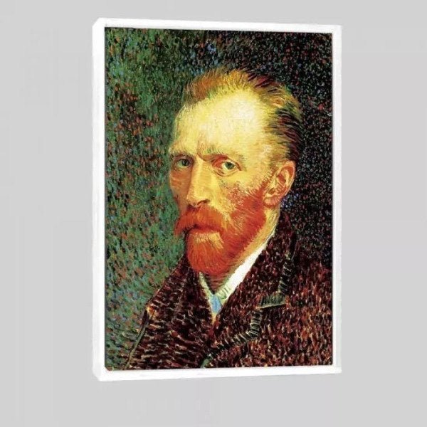 Quadro Reprodução Auto Retrato 95x63 Moldura Branca - 1