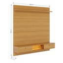 Ver imagem 4 de Painel para TV até 60 Polegadas com LED e 2 Portas Multimóveis Crcol-PTV030 Madeirado
