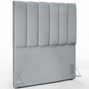 Ver imagem 1 de Cabeceira Cama Box Solteiro 100 Cm Dália W01 Suede Cinza