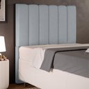 Ver imagem 6 de Cabeceira Cama Box Solteiro 100 Cm Dália W01 Suede Cinza