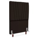 Ver imagem 1 de Cabeceira Solteiro 90 Cm com Frame Belgica Suede Marrom Artte