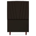 Ver imagem 5 de Cabeceira Solteiro 90 Cm com Frame Belgica Suede Marrom Artte