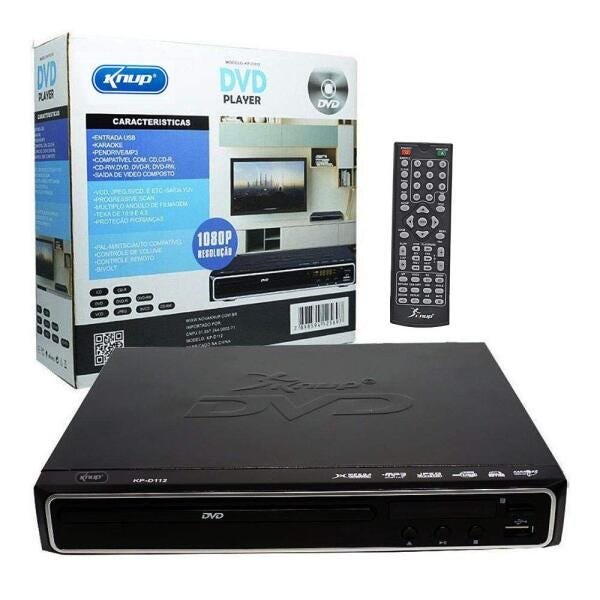 Dvd Player com Saida HDMI Funcão Karaokê e Ripping Mp3 - 1