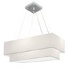 Pendente Retangular Branco MJ-4138 Para Mesa de Jantar e Estar - 1