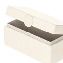 Ver imagem 2 de Caixa em Linho Off White 10x20,5x11cm
